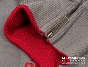 ABARTH Zippered Jacket - Grey w/ Red - Piccola & Cattiva